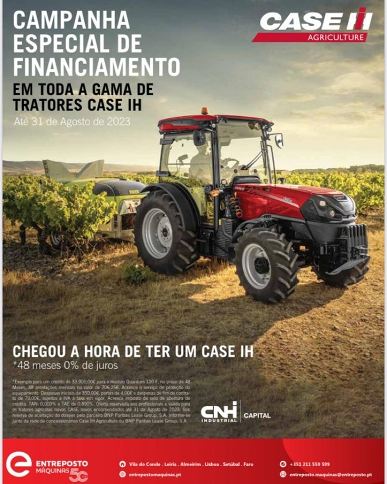 Campanha Especial de Financiamento Case em toda a gama de tractores Case H